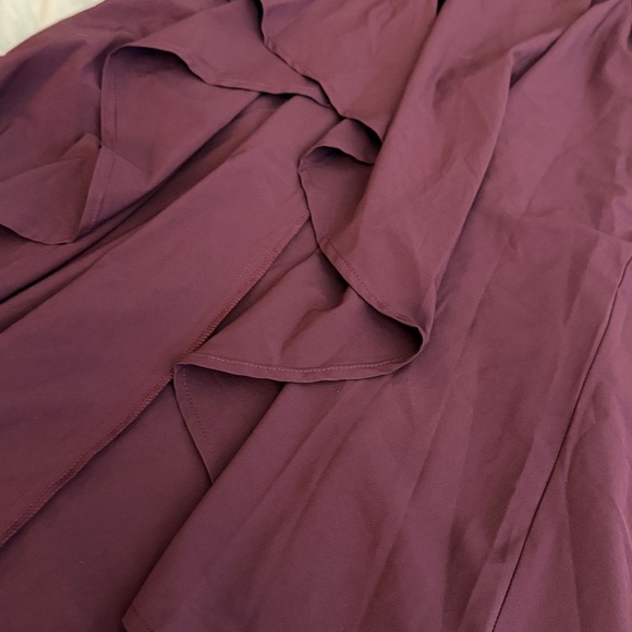 HALARA Amaranth Sleeveless Women's Dress - High Low - Small - burgundy - Picture 8 of 10